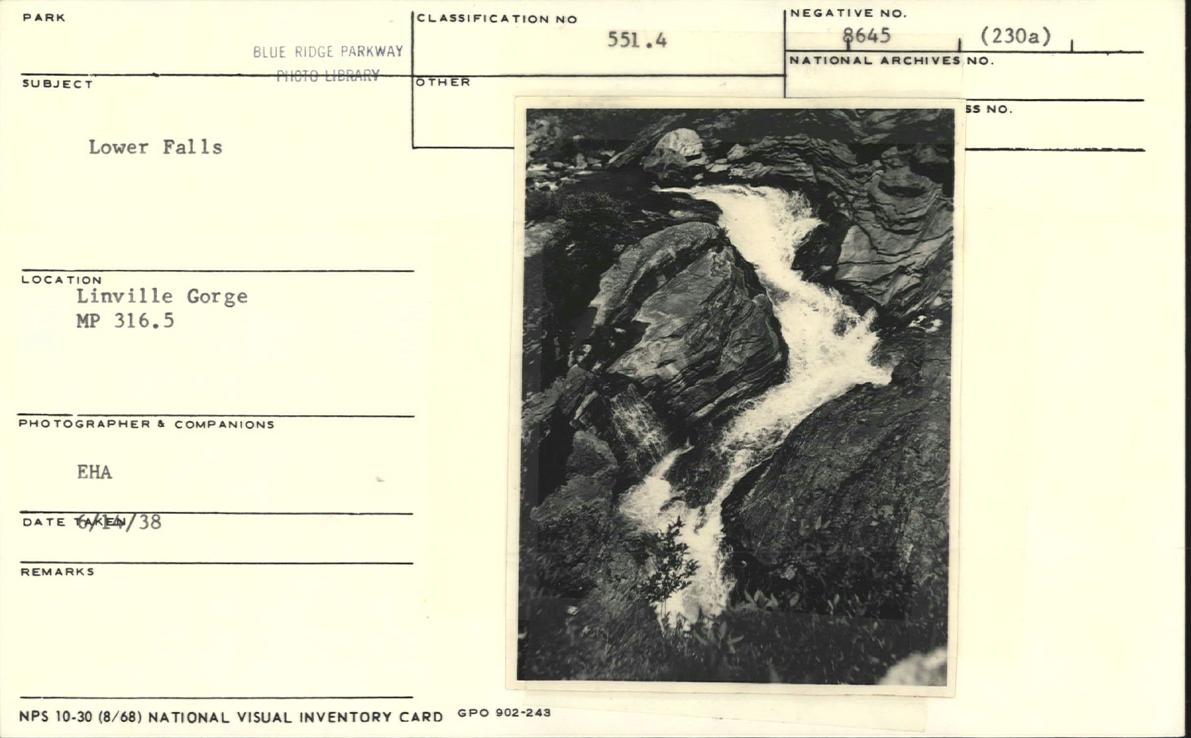 Lower Falls on the Linville River