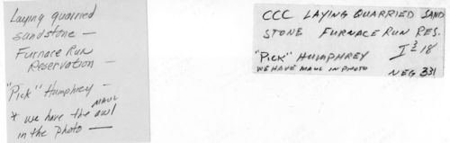 CCC in  Cuyahoga Valley National Park- Stonework