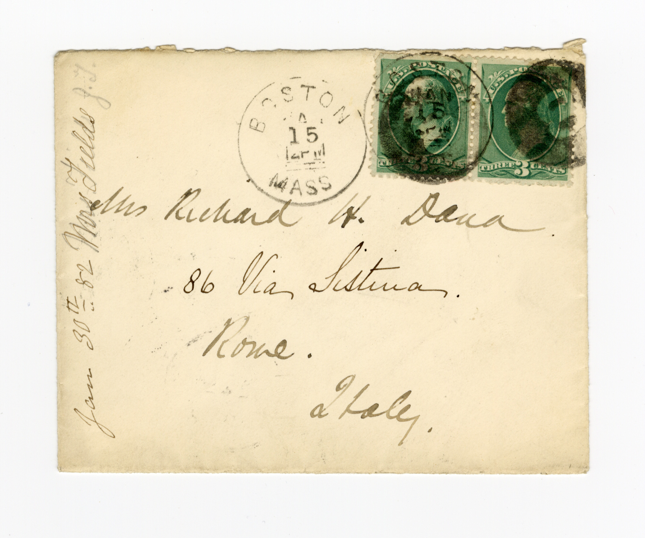 Manuscript letter envelope
