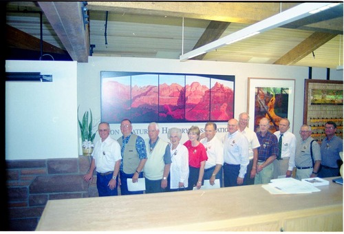 Color Photos of the opening celebration for the new visitor center - Same day as the official shuttle launch.