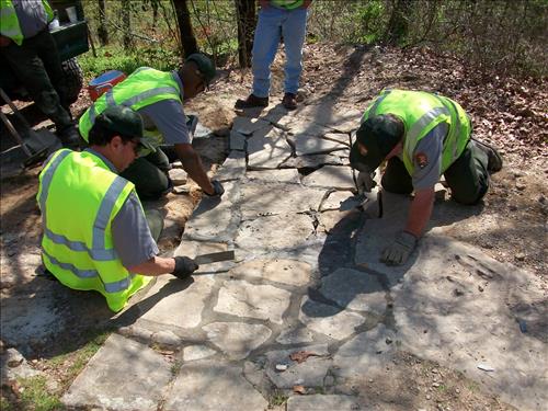 Rehab 20 Miles of Park Trails at Hot Springs National Park in March 2010