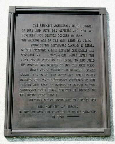 13th Vermont Infantry Monument