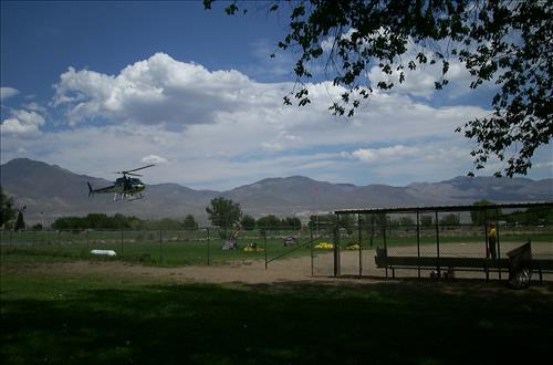 Park helicopter lands in various types of terrain found in Sequoia and Kings Canyon National Parks, summers 2000-2003