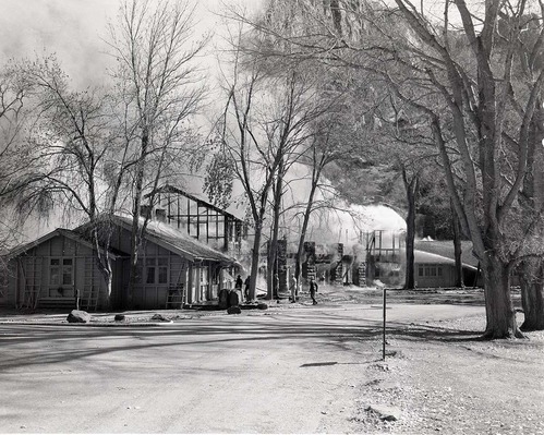 Destructive fire in the Zion Lodge, record of firefighting efforts and damage.