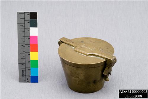 Nesting Set of Brass Weights from the Adams National Historical Park Collection