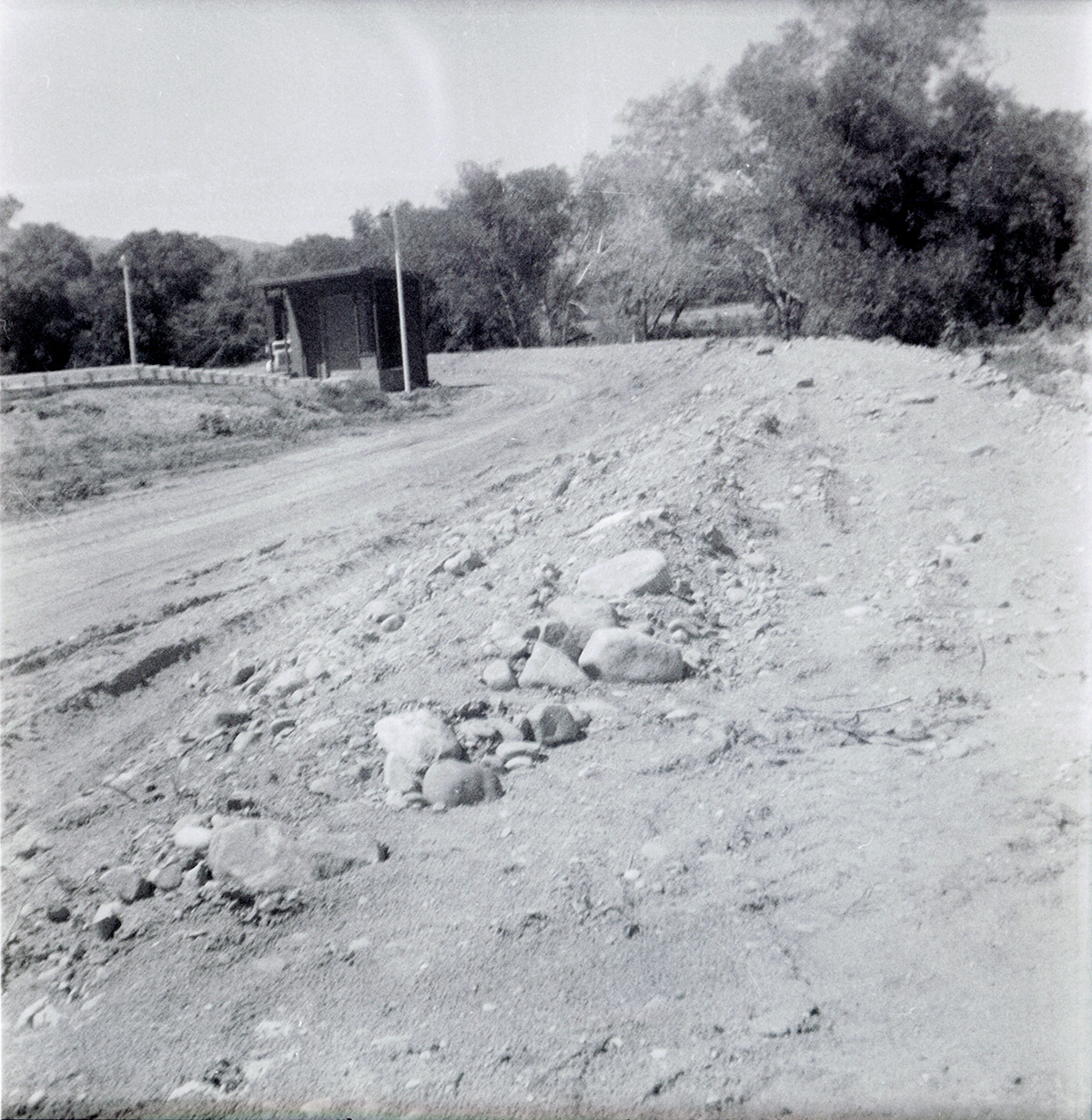 East side road repair and turn out construction.