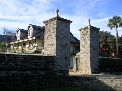 St. Augustine City Gates at Castillo de San Marcos National Monument in January 2008