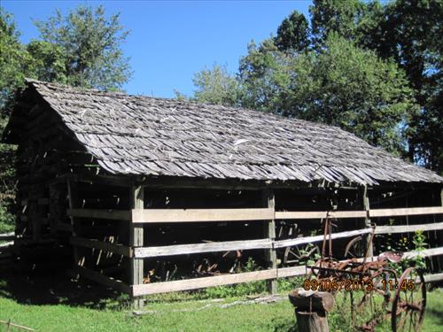 Johnson Farm structures, Blue Ridge Parkway, MP 85.2, September 2013