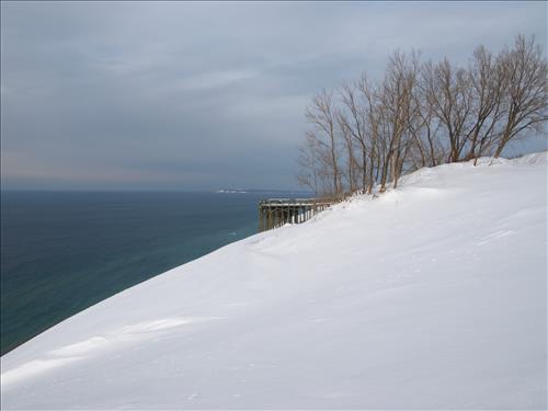 SLBE 5 Pierce Stocking Scenic Drive - Lake Michigan Overlook Winter
