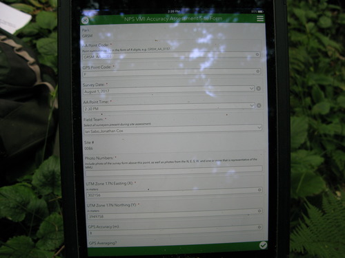 GRSM Accuracy Assessment. Plot Code: GRSM_AA_0086_1