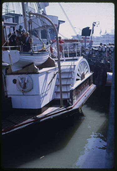 Various views of the Eppleton Hall (built 1914; tugboat) at dock in San Francisco upon her arrival from Newcastle, England, March 24, 1970