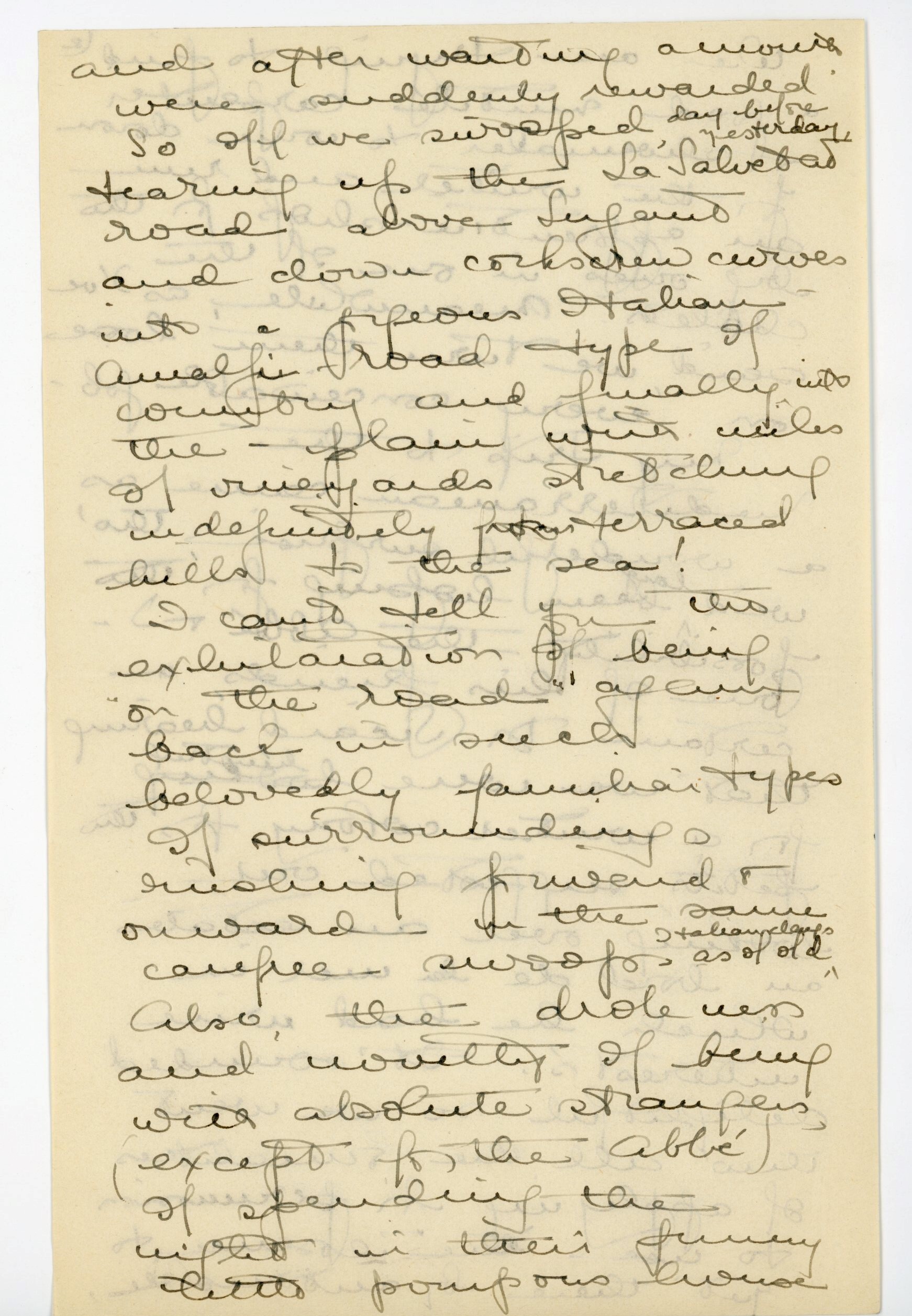 Manuscript letter