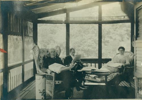 Historic images of Edison family from Thomas Edison National Historical Park photo collection