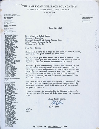 National Council of Negro Women, 1948