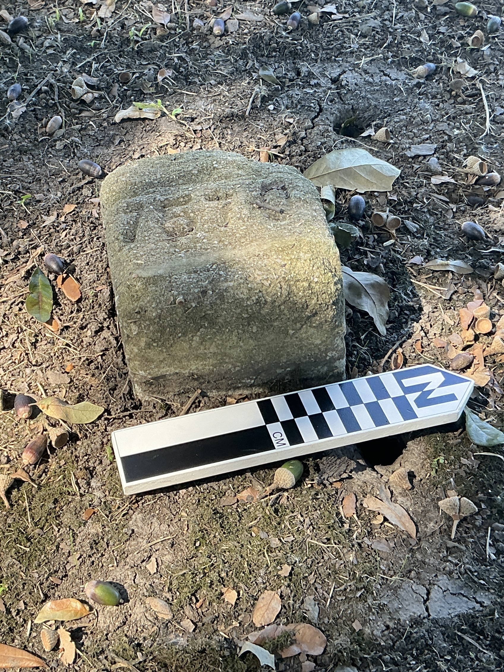 Extra image of flat marble marker