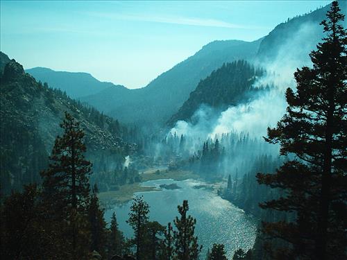 West Kern wildfire used for resource benefit, Sequoia and Kings Canyon National Parks, summer 2003