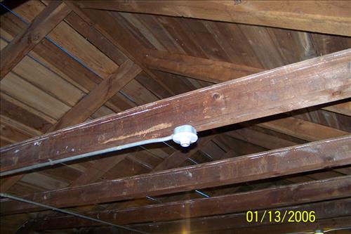 Restoration work on historic staff quarters at camp 1 in Prince william Forest Park.