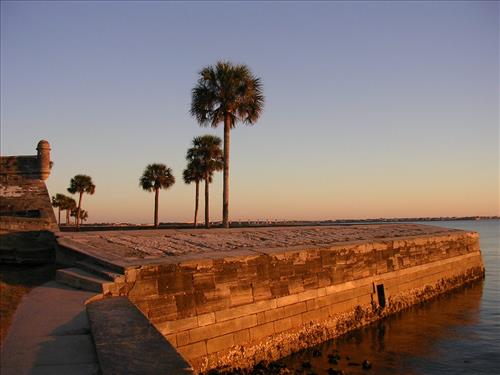 Water battery at Castillo de San Marcos National Monument in January 2008