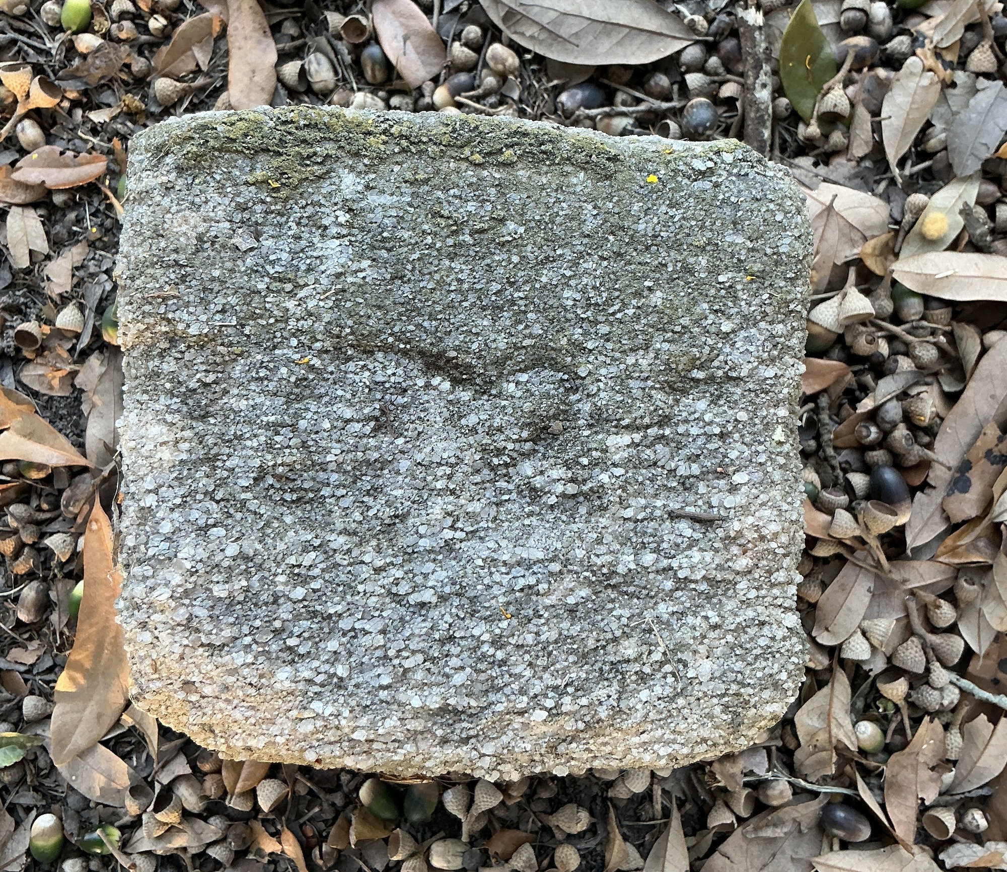 Top of flat marble marker