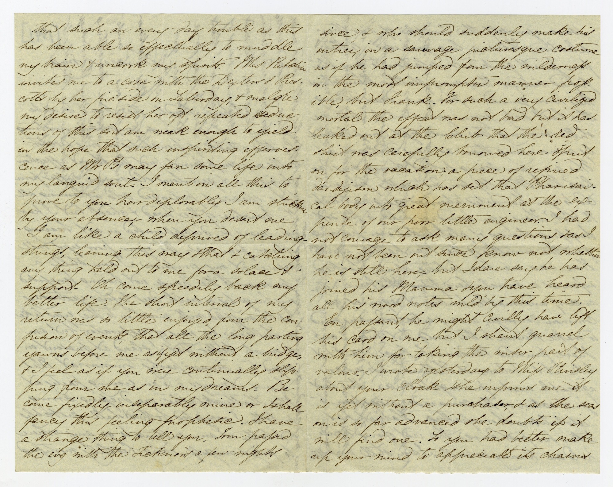 Manuscript letter