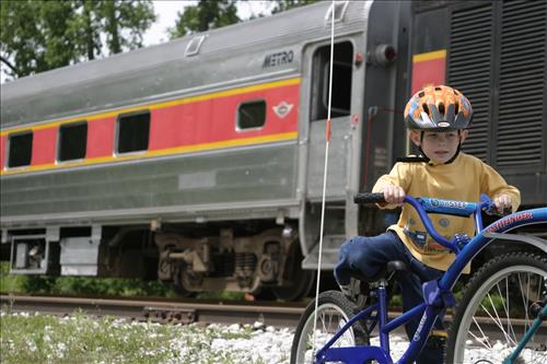 Cuyahoga Valley Scenic Railroad, Bikers Waiting to Board Train