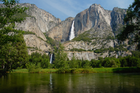 Upper and lower Yosemite falls
