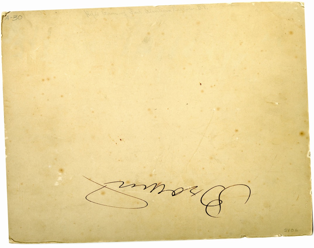 The Rifle Team from Fort Abraham Lincoln in a Grove of Trees