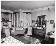 Glenmont, interior, second floor, Madeleine Edison's Bedroom, facing west and rear of house.