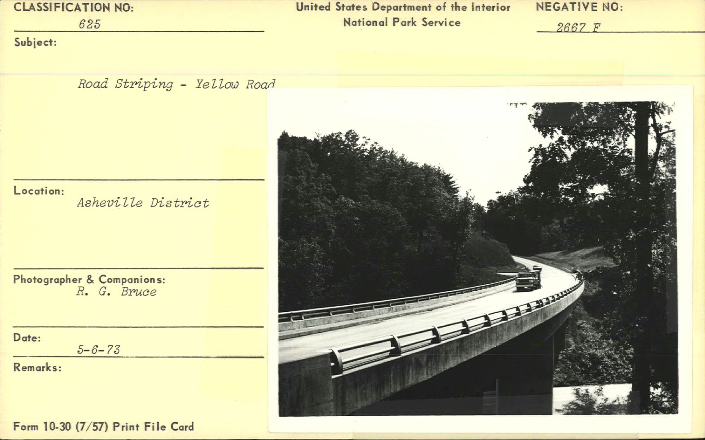 Truck striping the Parkway