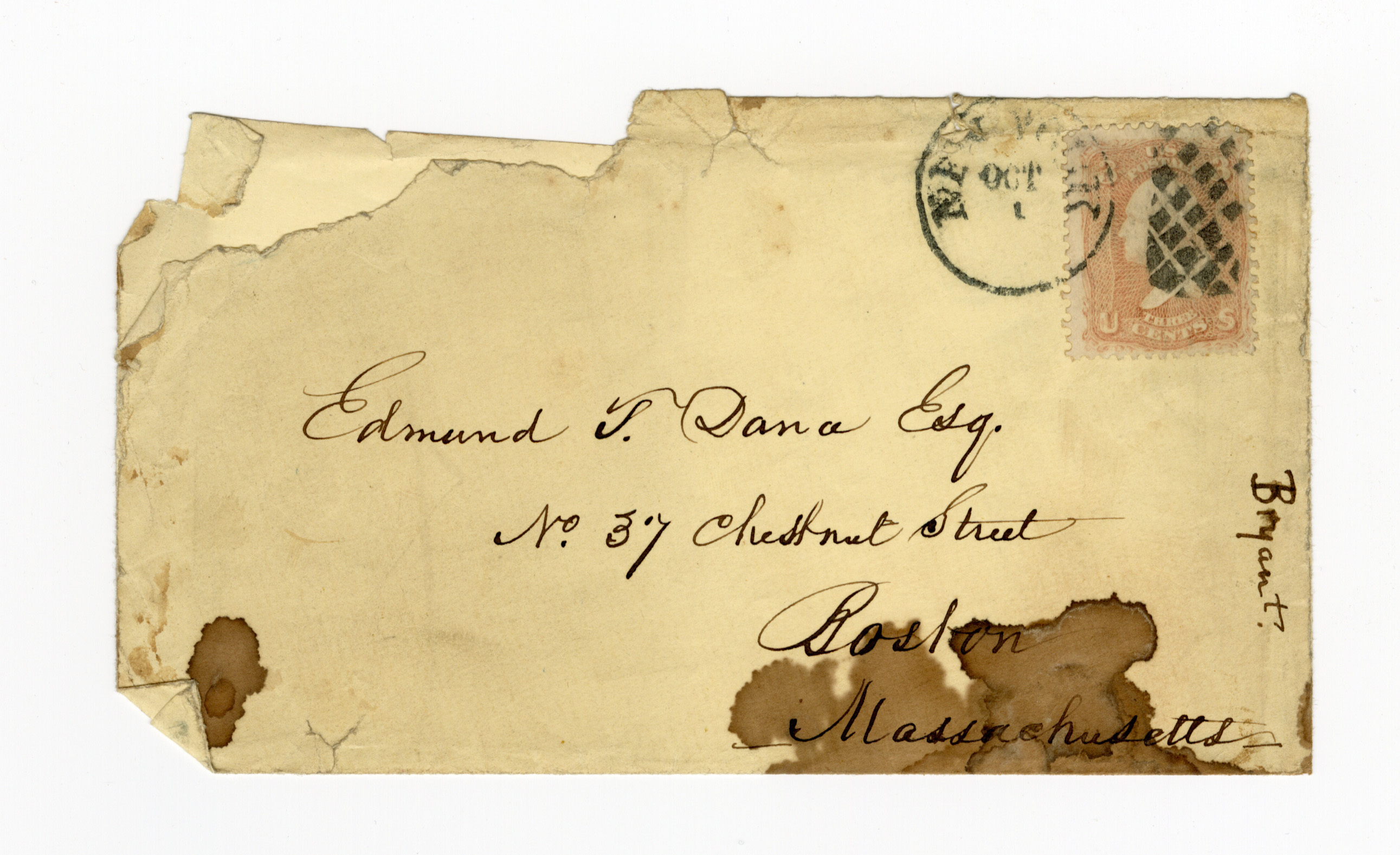 Manuscript letter envelope