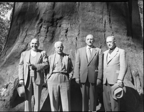 L to R: L.C. Merriam, Arthur Demaray, O.A. Tomlinson, and Hillory Tolson