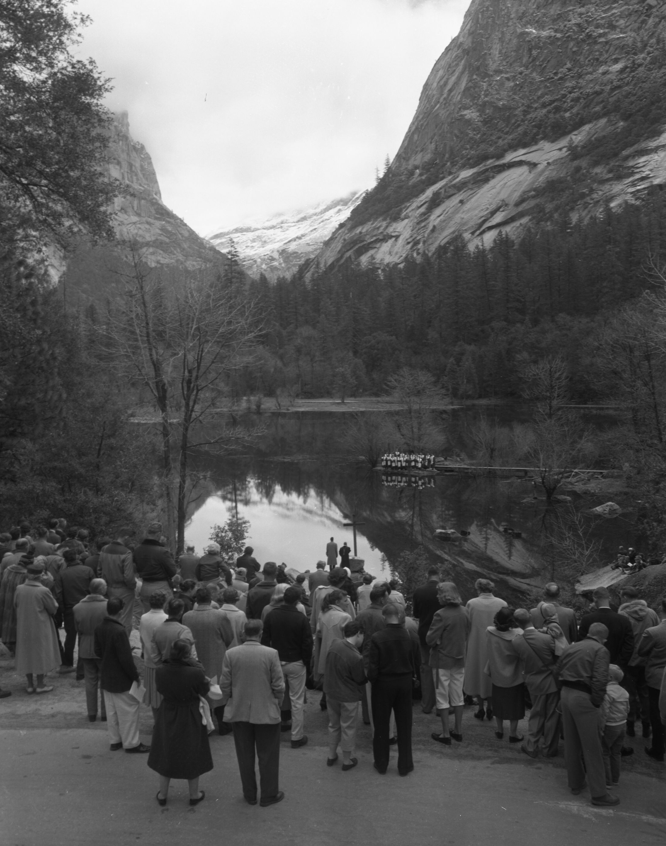 9:10 a.m. The 25th Easter Sunrise Service at Mirror Lake.