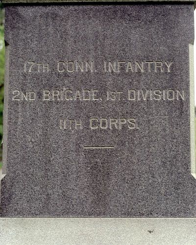 17th Connecticut Infantry Monument
