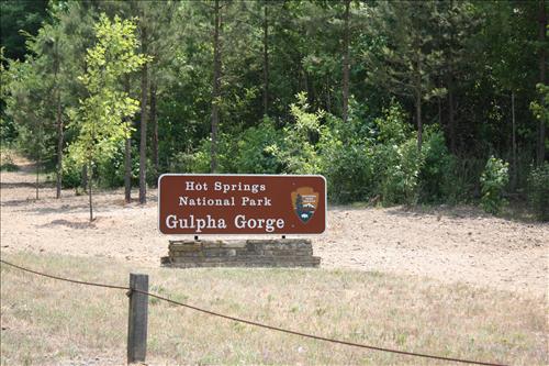 Replace Entrance Signs at Hot Springs National Park in July 1, 2014