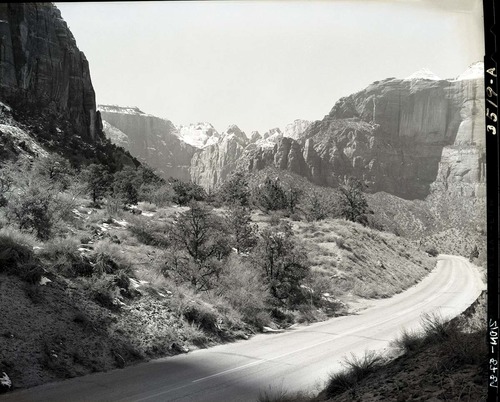 Exhibit #7: Zion-Mt. Carmel Highway tunnel road at the switchbacks.
