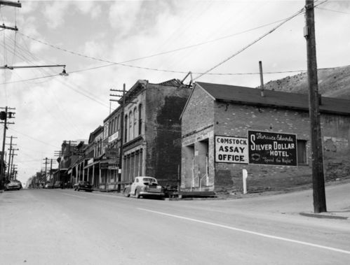 Buildings at Virgina City in June 1958