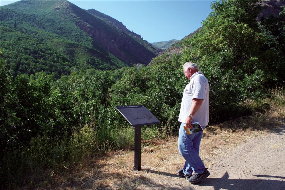 A-19. At Quaking Asp Grove on the Mormon Pioneer National Historic Trail (2008).  
