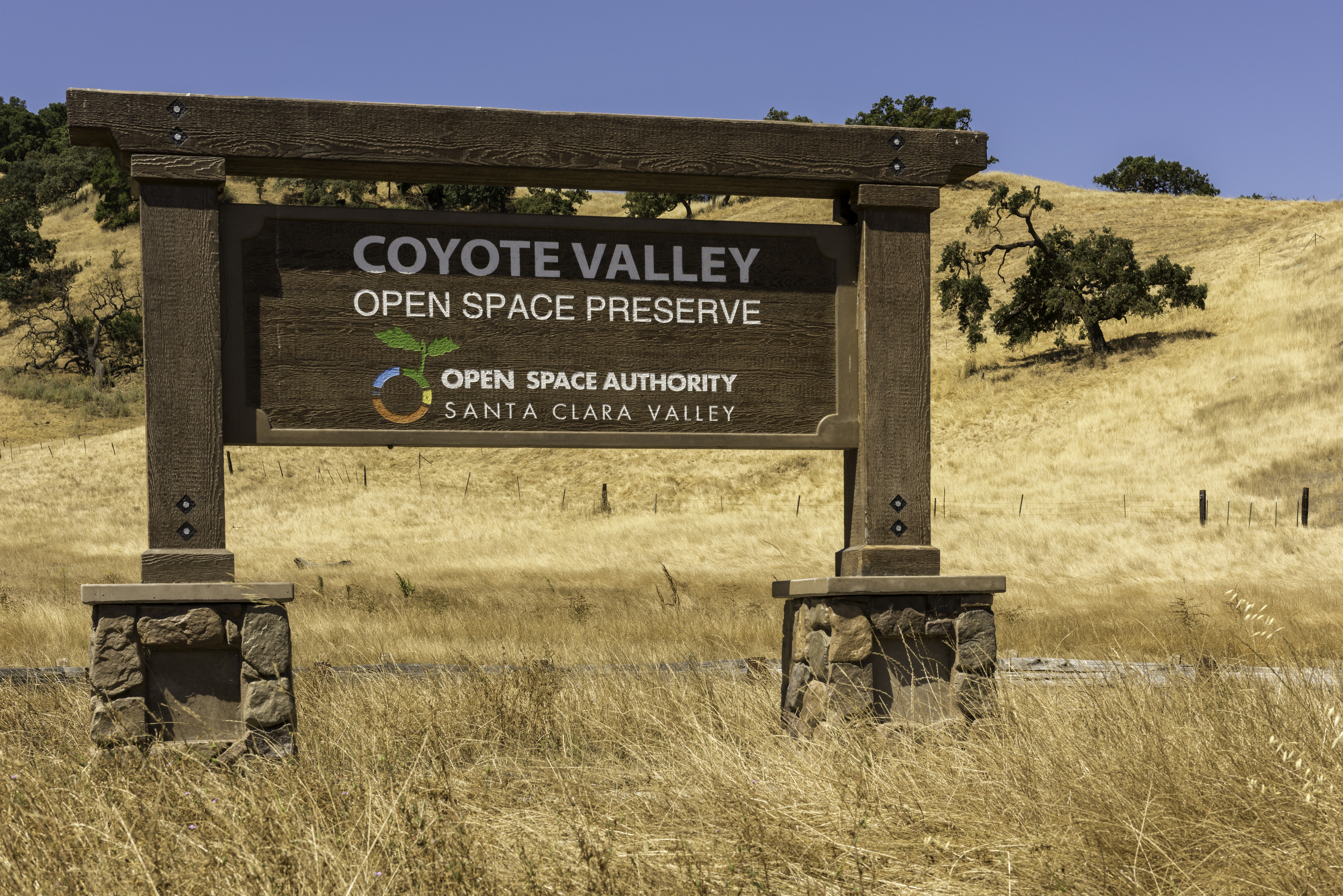 Coyote Valley Open Space Preserve sign