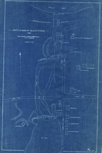 Sketch Map of Valley Forge, 1893