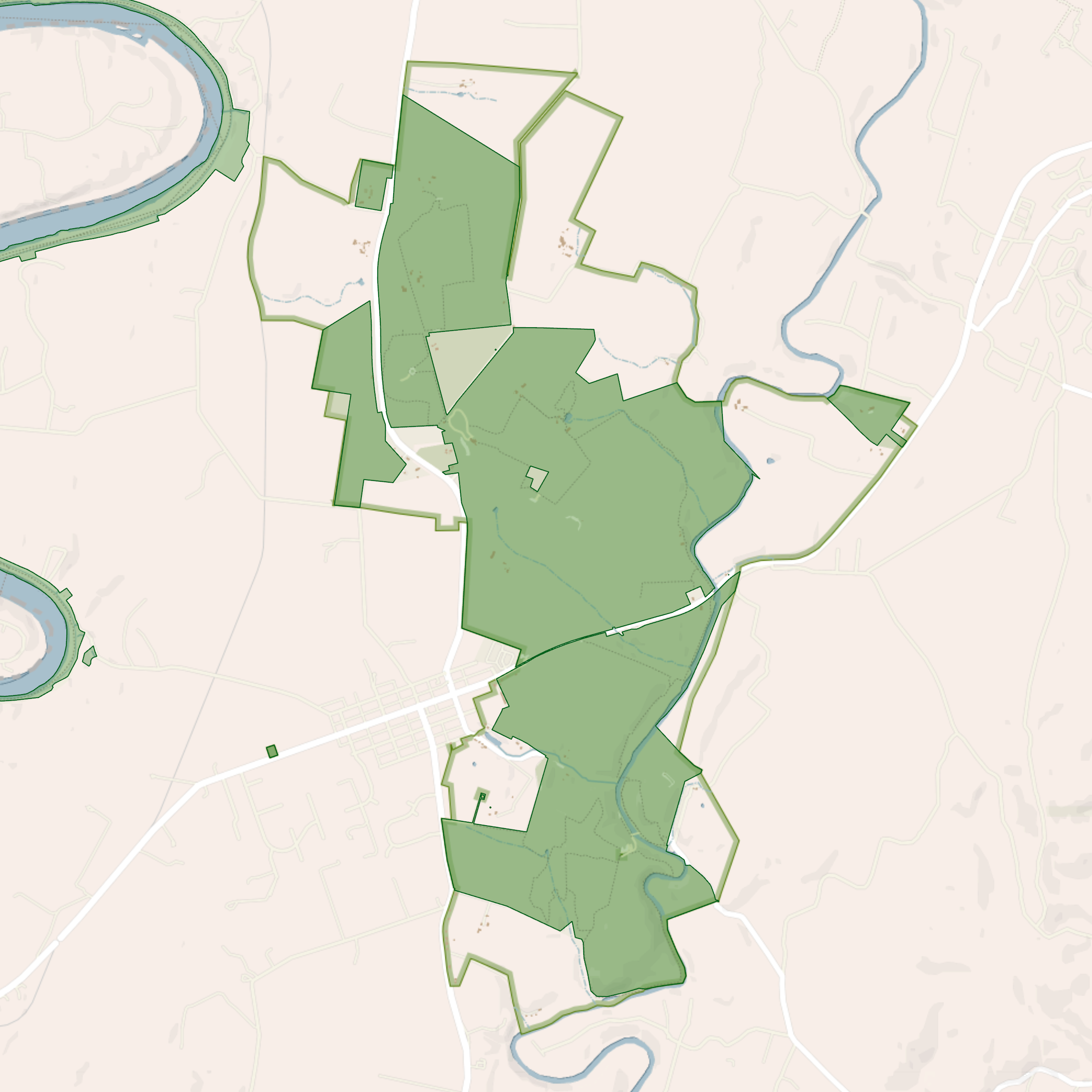 graphic of outline of park jurisdictional boundary