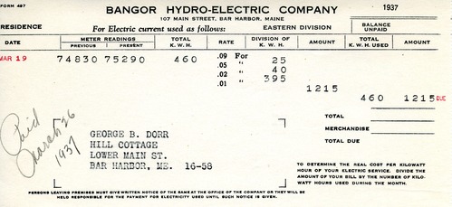 Receipt, BangorHydroElectric to Dorr, March 26, 1937 (2).tif