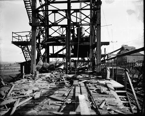 A1249-A1250--Nanticoke, PA--Dundee Shaft--Damage after Explosion [1916.12.01]