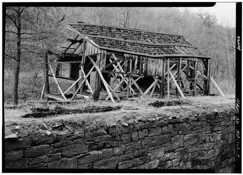 Chesapeake & Ohio Canal, Carpenter Shop at Lock 66, 154.7 miles above tidewater, Oldtown vicinity, Allegany County, MD