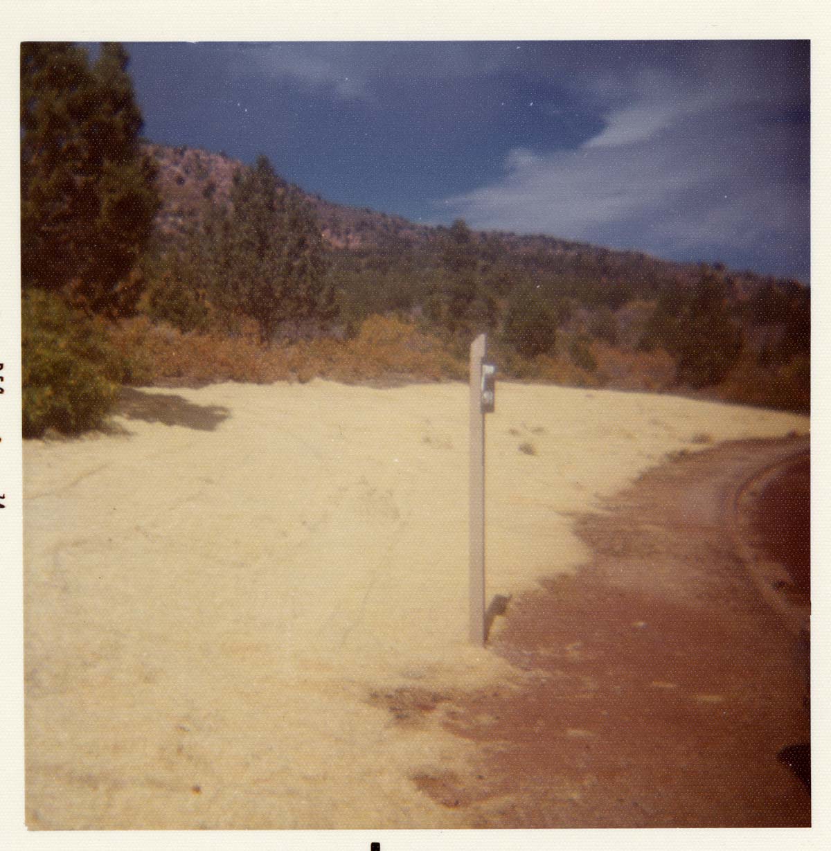 Color photo of the completion of the Kolob Canyon Road hydroseeding experiment.