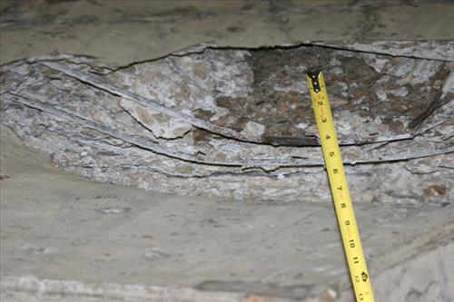 Perry's Monument Damage June 2006