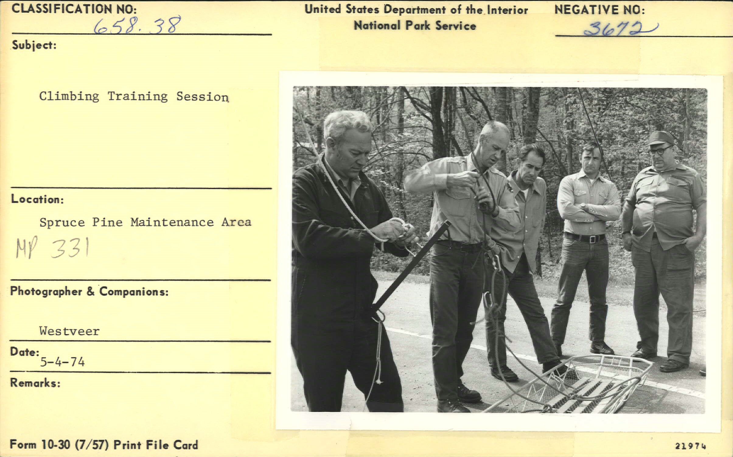 Climbing training session