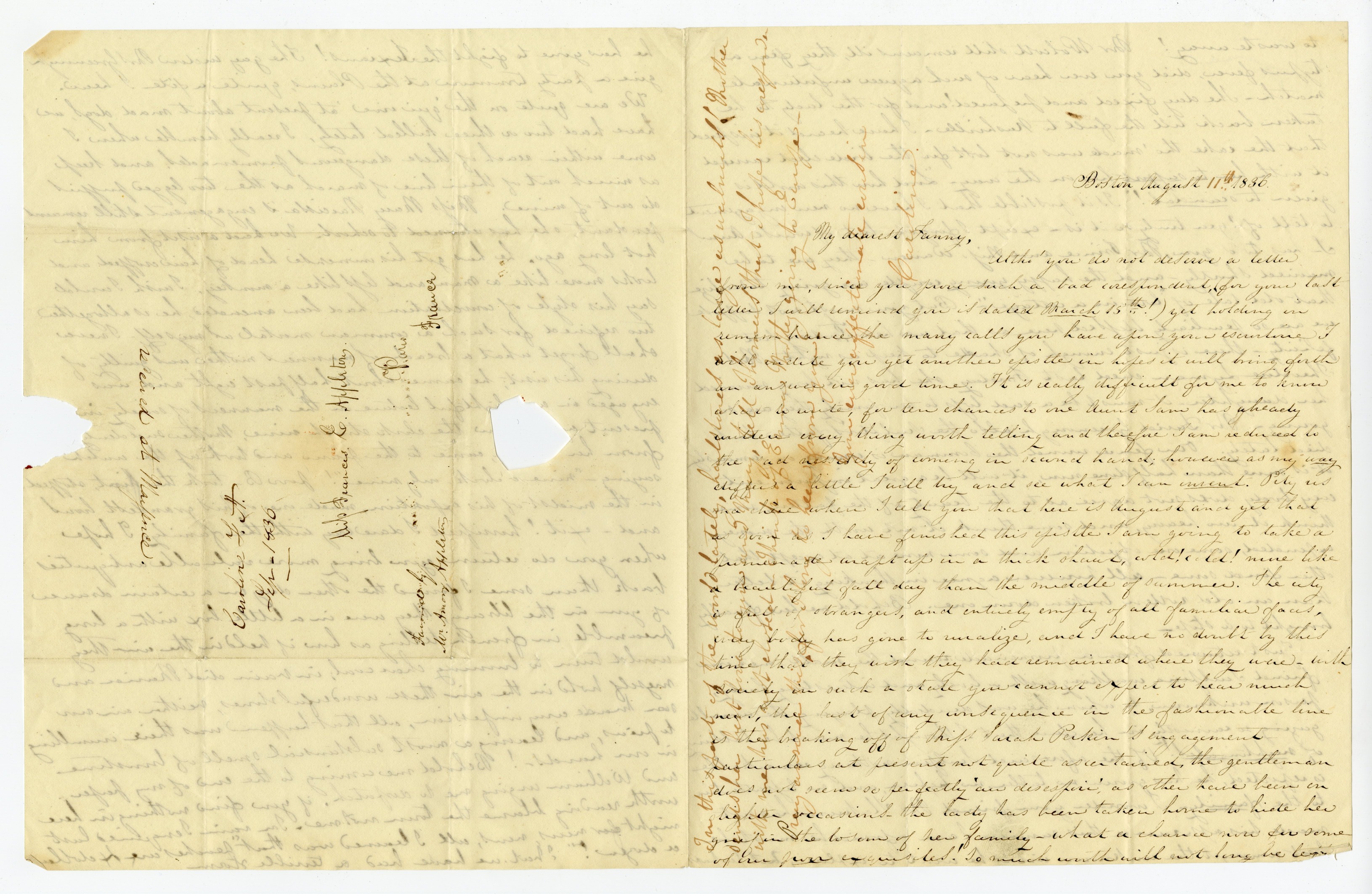 Manuscript letter