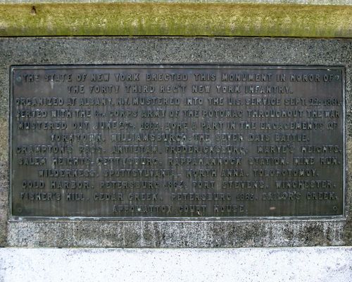 43rd New York Infantry Monument