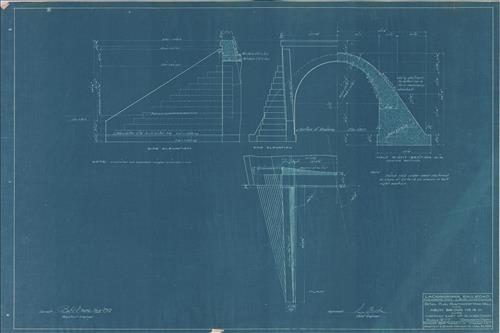 20047.BL-East of Blairstown, NJ--Arch bridge no. 18.01 over highway [1908]