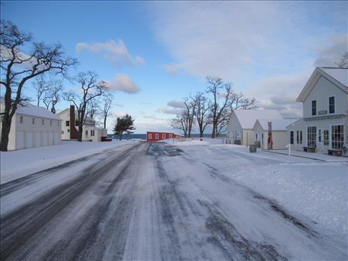 SLBE Glen Haven Main Street Carriage House Sleeping Bear Inn Cannery - Winter